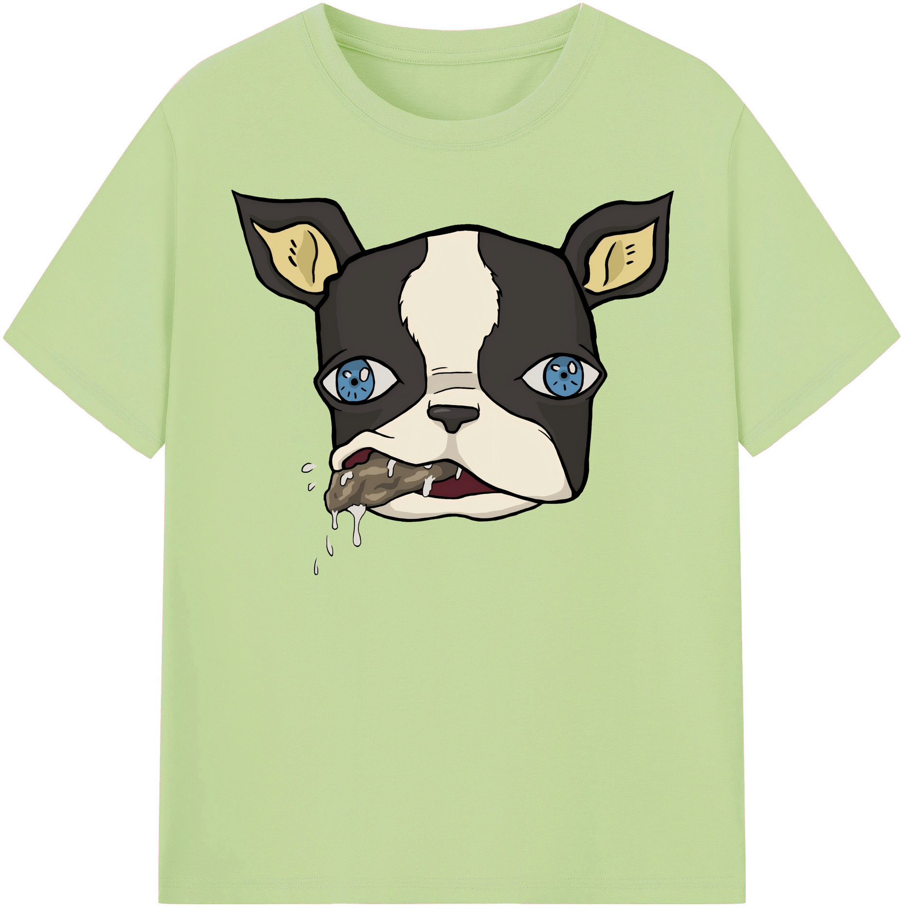 （画像用） ジョジョの奇妙な冒険 イギー JoJo's Bizarre Adventure Iggy 綿100％半袖Tシャツ（フロントプリント）